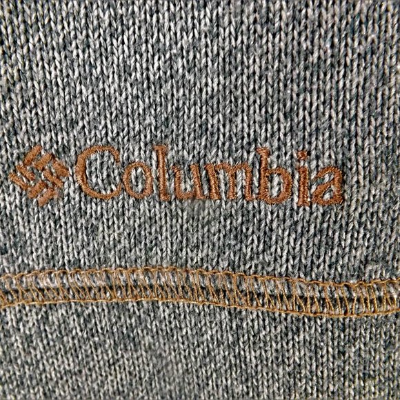 NWOT Columbia Mens Grey w Brown Trim Omni-Sheild 3/4 Zip Pullover Popover L - Picture 10 of 13